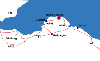 map of Edinburgh Area
